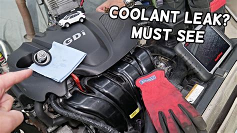 Just noticed that my Camaro has started leaking (what I believe to be) <b>coolant</b> under the passenger side of the <b>engine</b>. . Coolant leak between engine and transmission